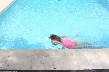 In the swimming pool