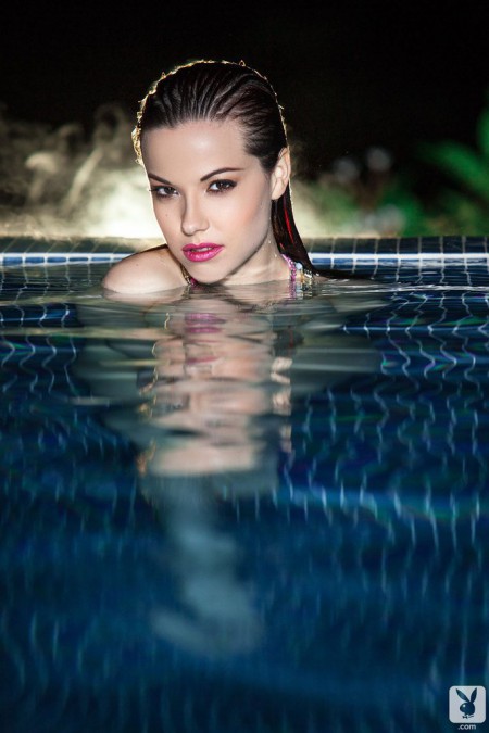 Elizabeth Marxs In the pool