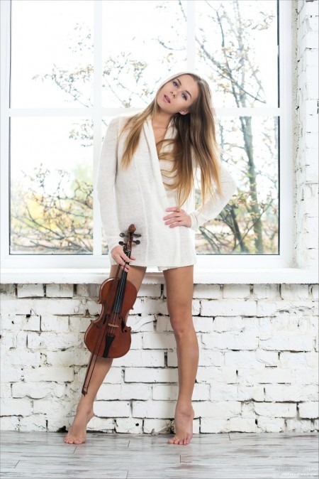 Karina S Violinist Karina's erotic fantasies with a musical instrument