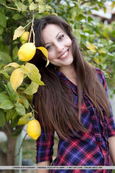 Near tree with lemon